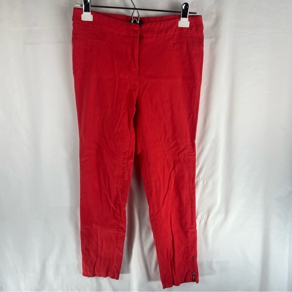 SOHO Apparel Ltd - Women’s Pants - Size 4 - Functional Zip Ankle - Coral